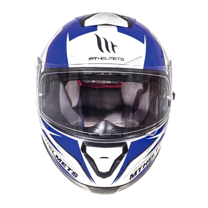 MT Thunder 3 Effect Integral Motorradhelm blau und weiß