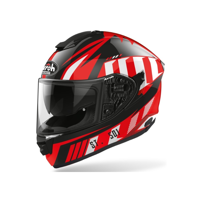 Airoh ST 501 Blade schwarz-weiß-rot 2021 Integral Motorradhelm Ausverkauf