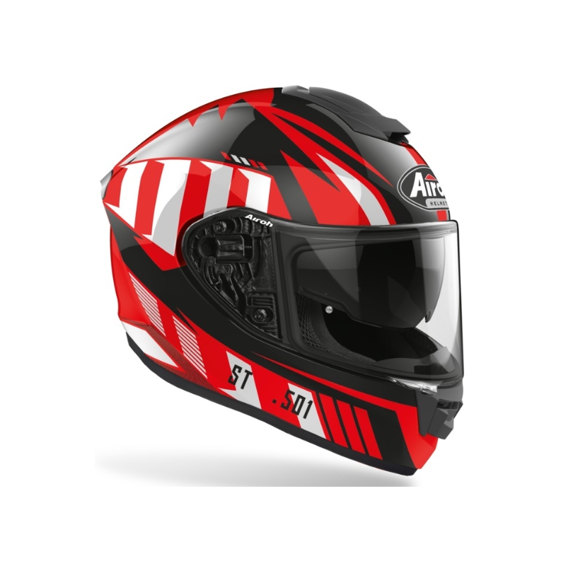 Airoh ST 501 Blade schwarz-weiß-rot 2021 Integral Motorradhelm Ausverkauf