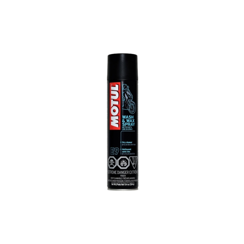 Kunststoffpflegespray Motul E9 Wash Wax 400 ml