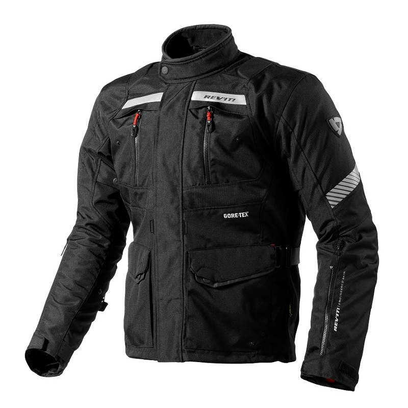 Revit Neptune GTX Schwarz Motorradjacke Ausverkauf