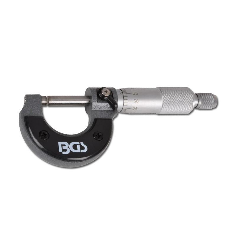 Bügelmessschraube mit 0 - 25 mm Ebenentastung