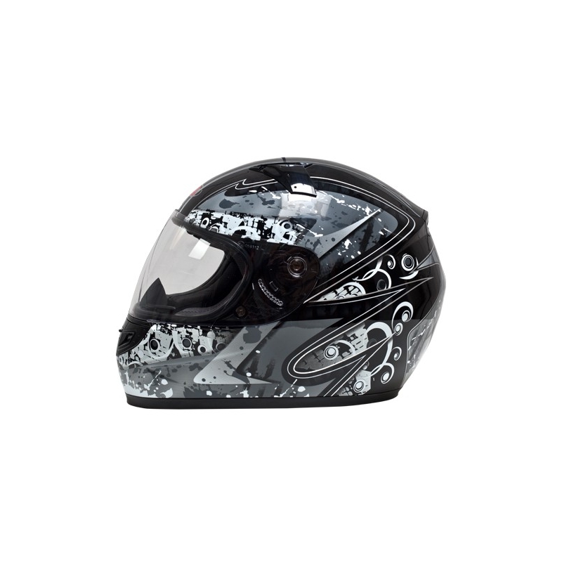 Motorradhelm Akira 2240 schwarz-grau