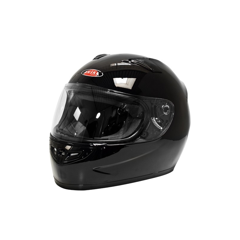 Motorradhelm Akira 2243 schwarz glänzend Ausverkauf