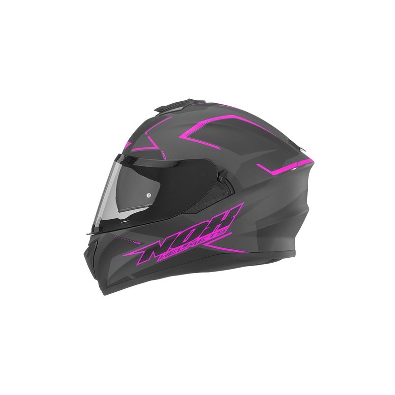 Integral Motorradhelm NOX N918 Hack schwarz-rosa Ausverkauf