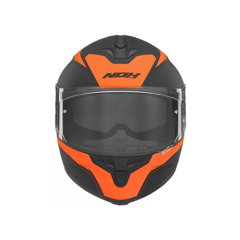 Integral-Motorradhelm NOX N302 Shape schwarz-orange