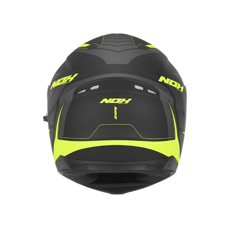 NOX N302 Shape schwarz und gelb Integral Motorradhelm Ausverkauf