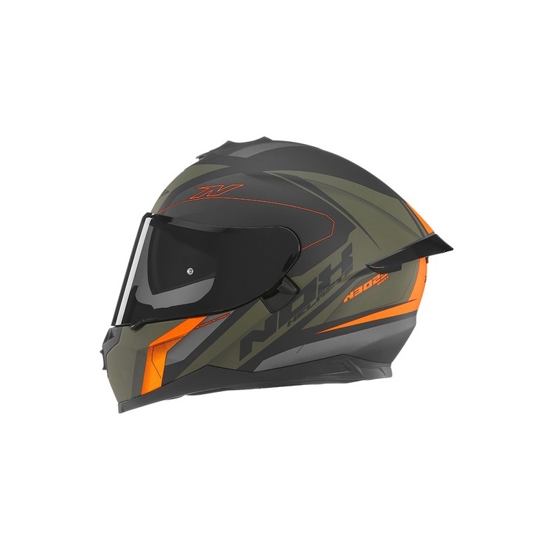 Integral Motorradhelm NOX N302S Quest schwarz-grün-orange