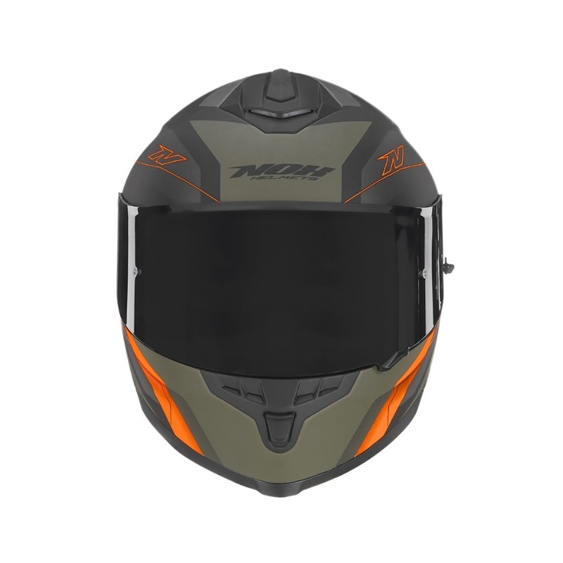 Integral Motorradhelm NOX N302S Quest schwarz-grün-orange