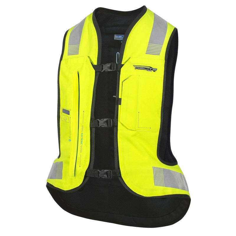 Elektronische Airbag-Weste HELITE e-Turtle fluo gelb