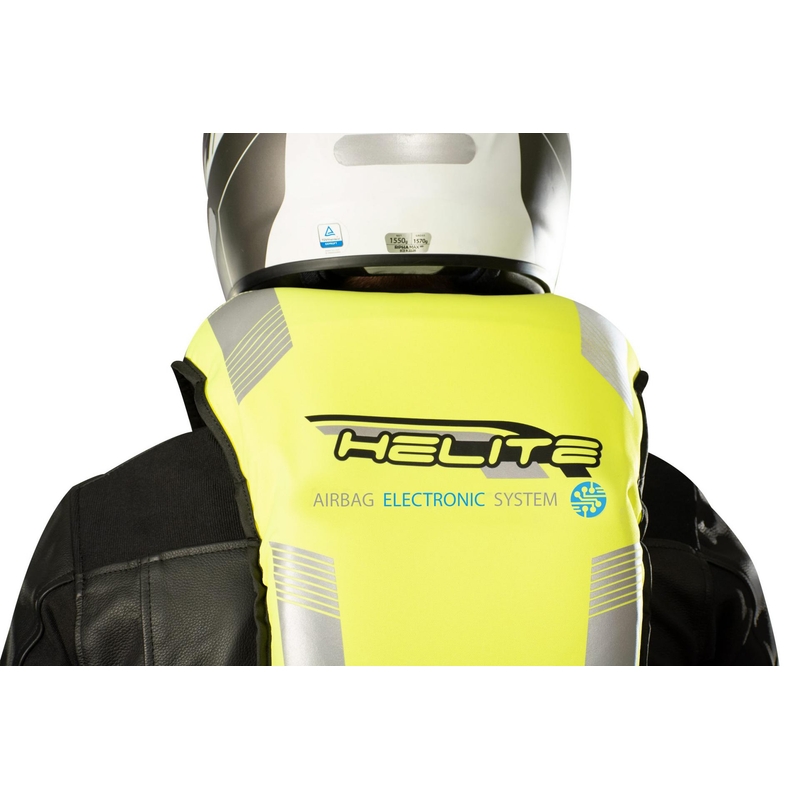 Elektronische Airbag-Weste HELITE e-Turtle fluo gelb
