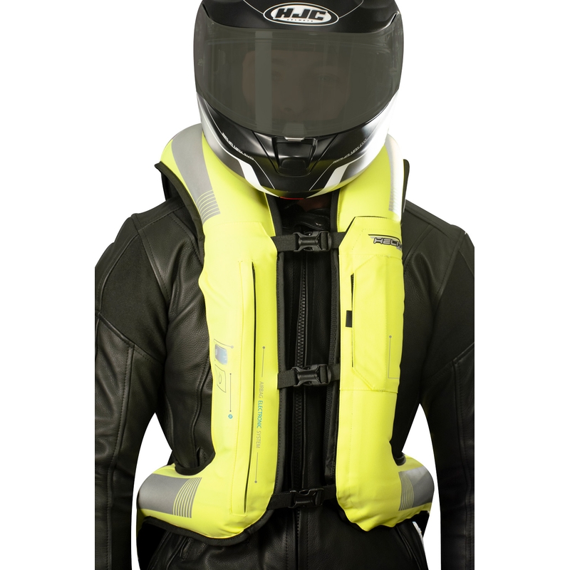 Elektronische Airbag-Weste HELITE e-Turtle fluo gelb