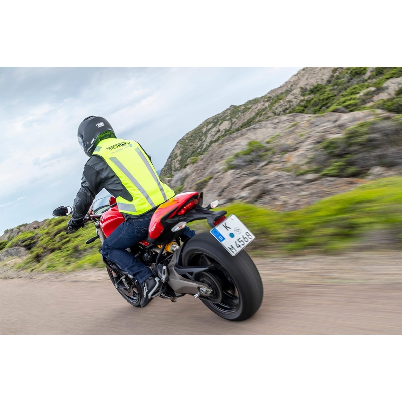 Elektronische Airbag-Weste HELITE e-Turtle fluo gelb