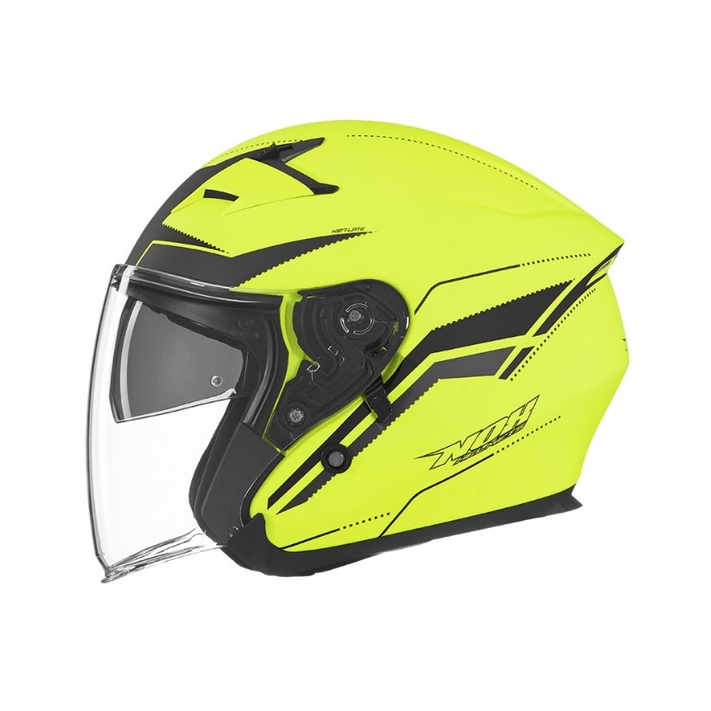 Offener Motorradhelm NOX N127 Spätgelb Ausverkauf