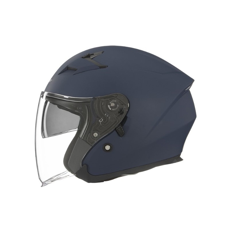 Offener Motorradhelm NOX N127 blau matt