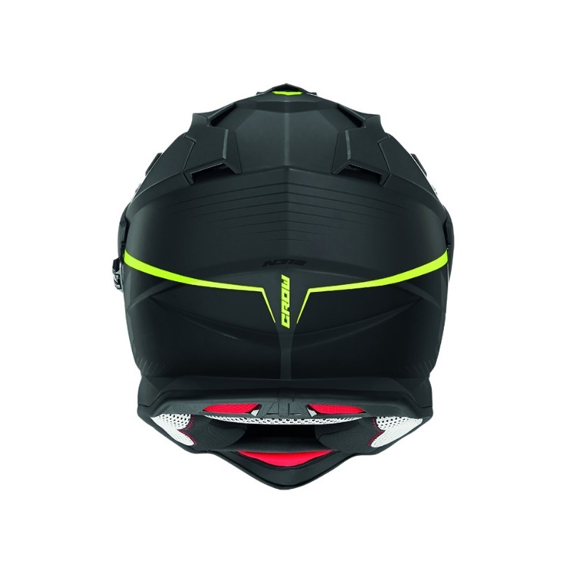 Endurohelm NOX N312 Crow schwarz-fluo gelb Ausverkauf