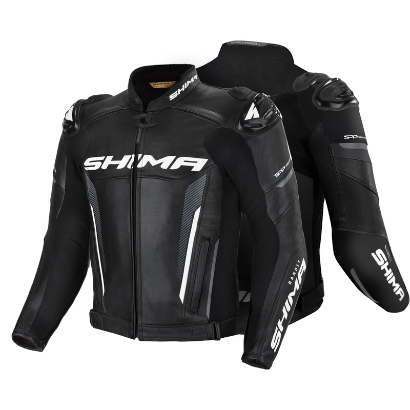 Shima Bandit Schwarz Motorrad Jacke Ausverkauf