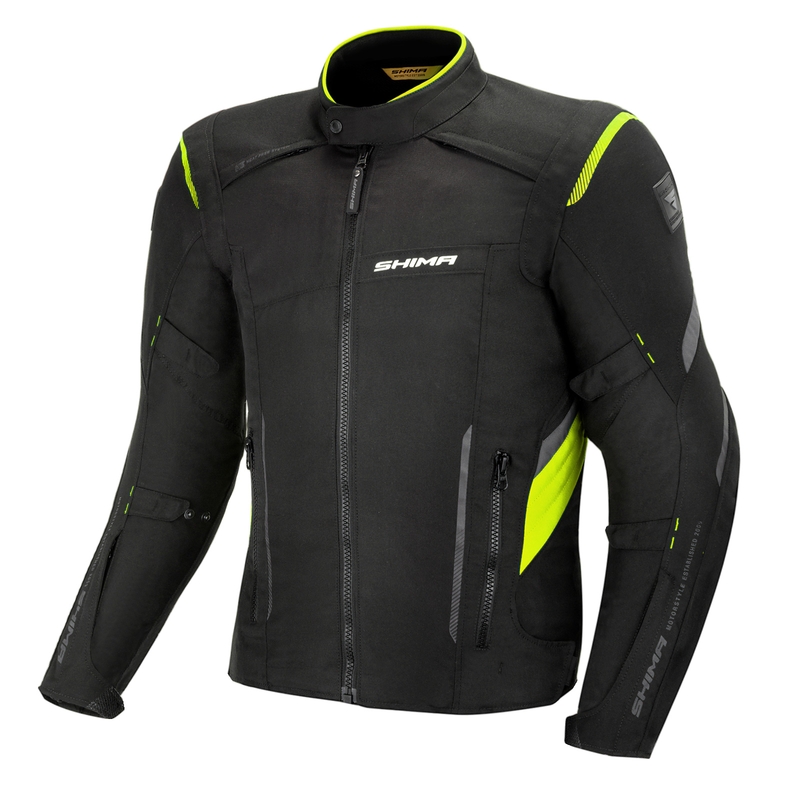 Motorradjacke Shima Rush schwarz-fluo gelb Ausverkauf