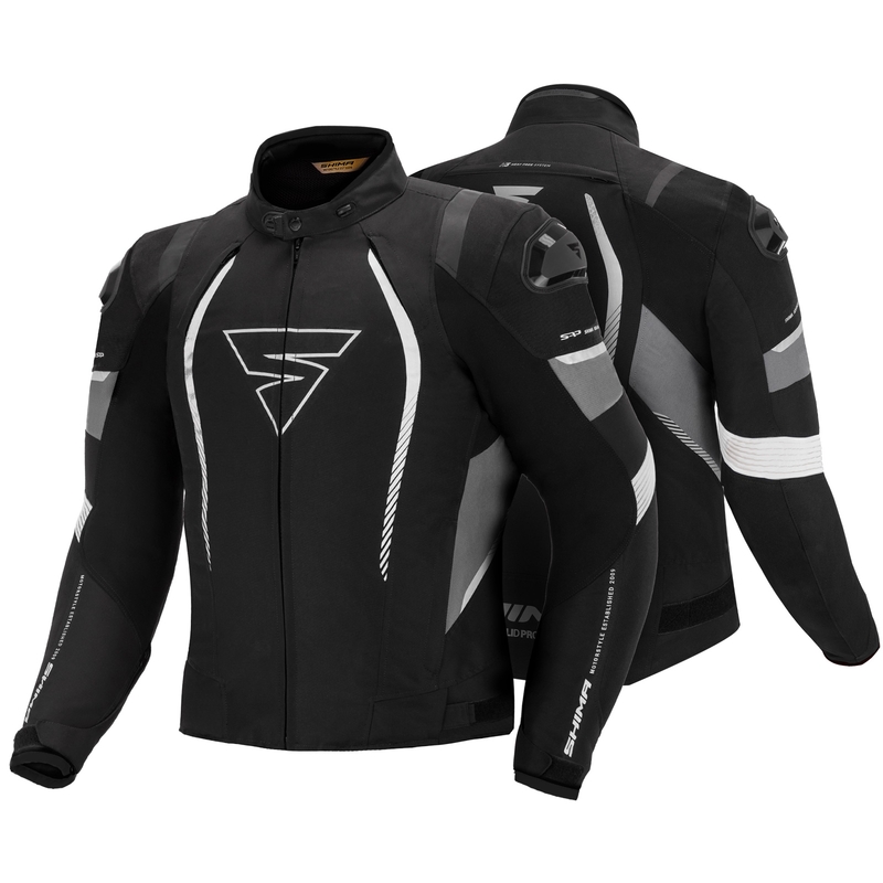 Motorradjacke Shima Solid Pro schwarz-grau Ausverkauf
