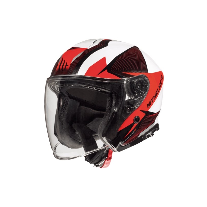 MT Thunder 3 SV Wing schwarz-weiß-rot offener Motorradhelm