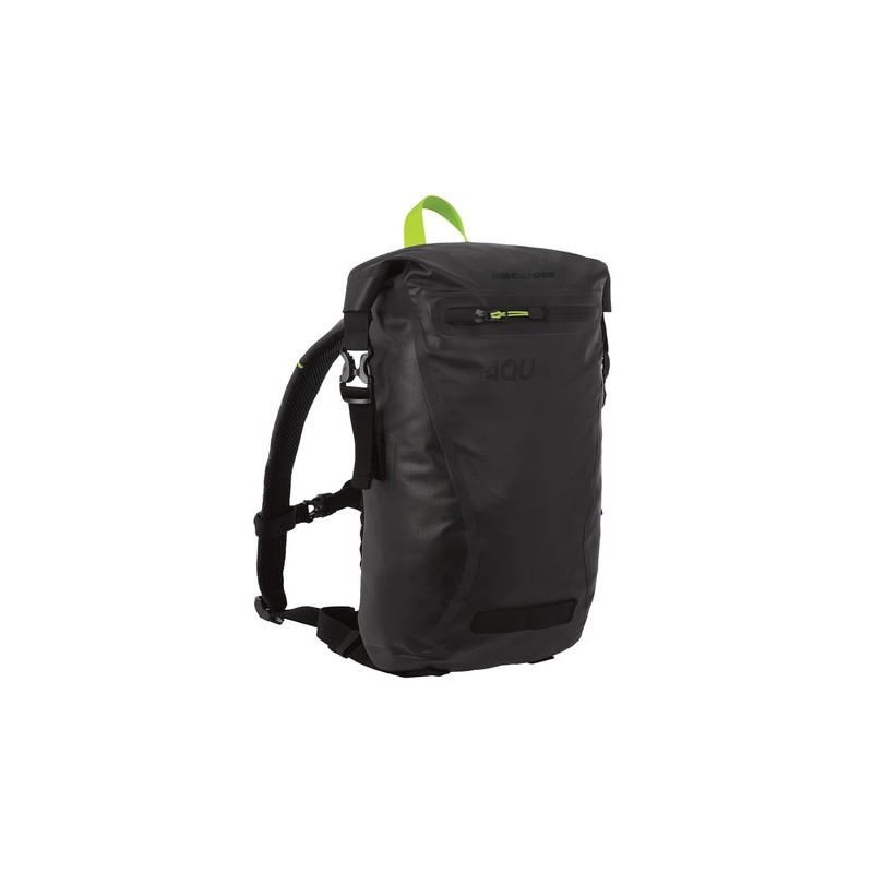Wasserdichter Rucksack Oxford AQUA EVO schwarz-fluo gelb 12 l