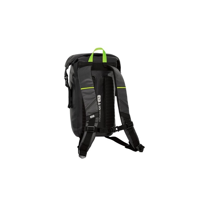 Wasserdichter Rucksack Oxford AQUA EVO schwarz-fluo gelb 12 l