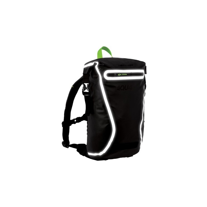 Wasserdichter Rucksack Oxford AQUA EVO schwarz-fluo gelb 12 l