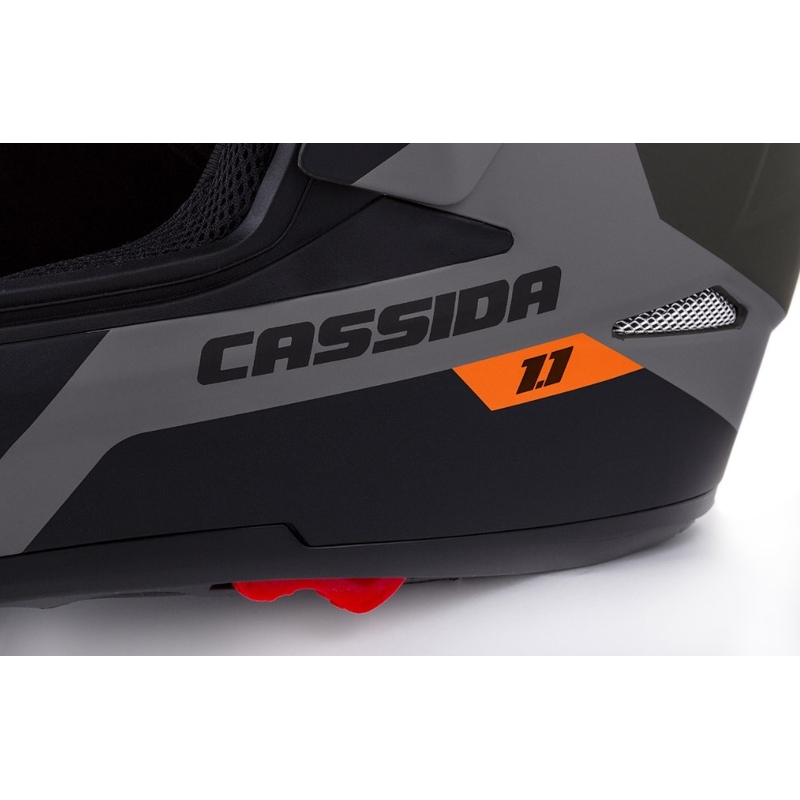 Cassida Tour 1.1 Spectre Enduro Helm schwarz-grau-grün-fluo orange