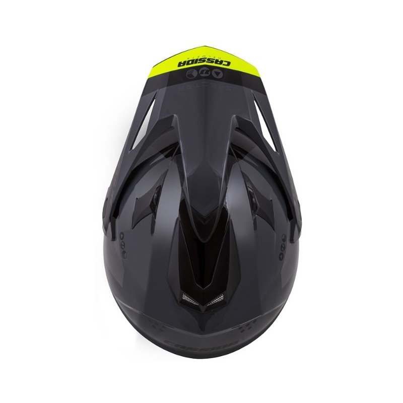 Enduro-Helm Cassida Tour 1.1 Spectre schwarz-grau-fluo gelb