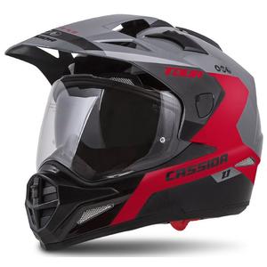 Cassida Tour 1.1 Spectre Enduro-Helm schwarz-grau-rot