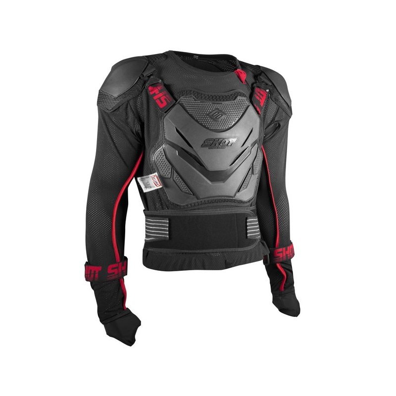 Body protector Shot Anatomic schwarz-rot Ausverkauf