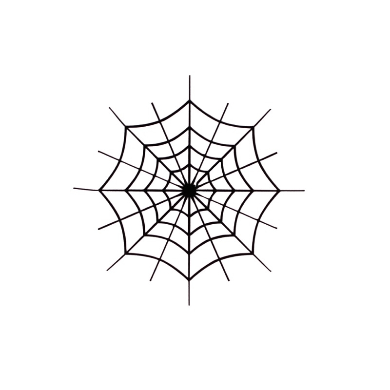 Spinnennetz-Aufkleber