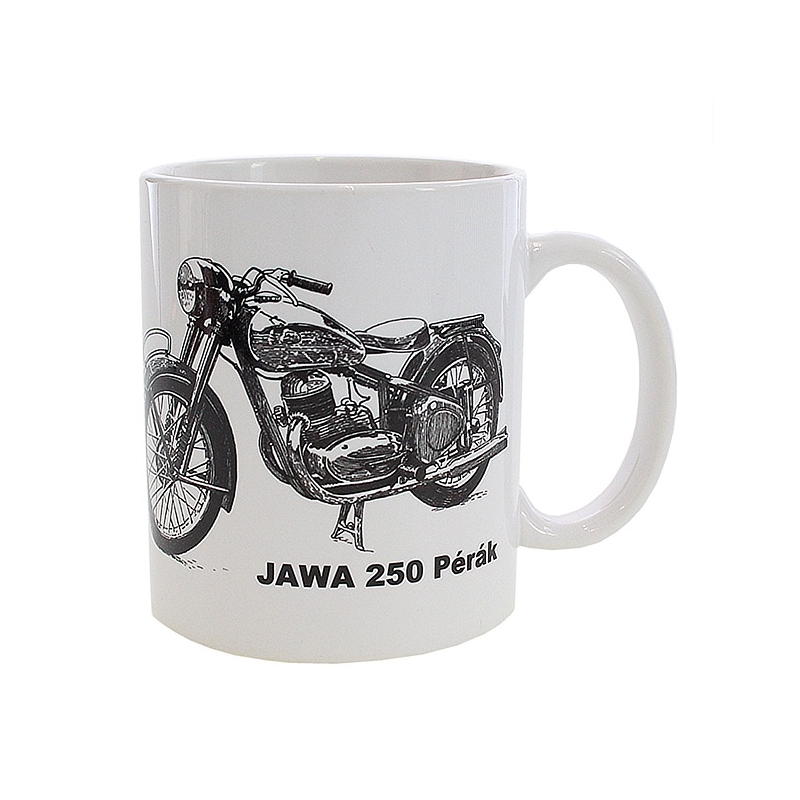 Becher bedruckt mit Jawa 250 Perak