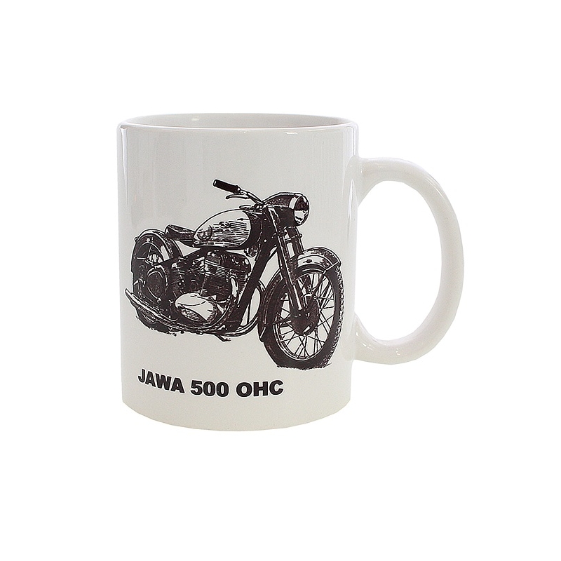 Tasse mit Jawa 500 OHC-Aufdruck