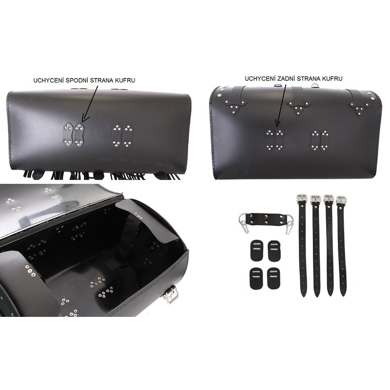 Chopper RSA-18A Motorradkoffer aus Leder