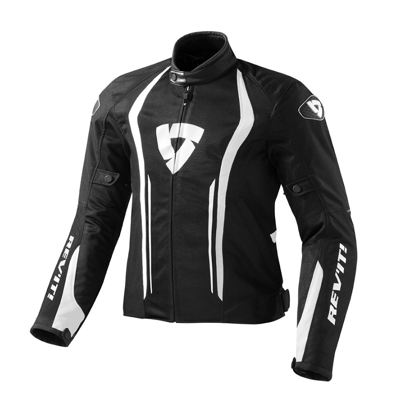 Revit Airforce schwarz-weiß moto jacket sale Ausverkauf