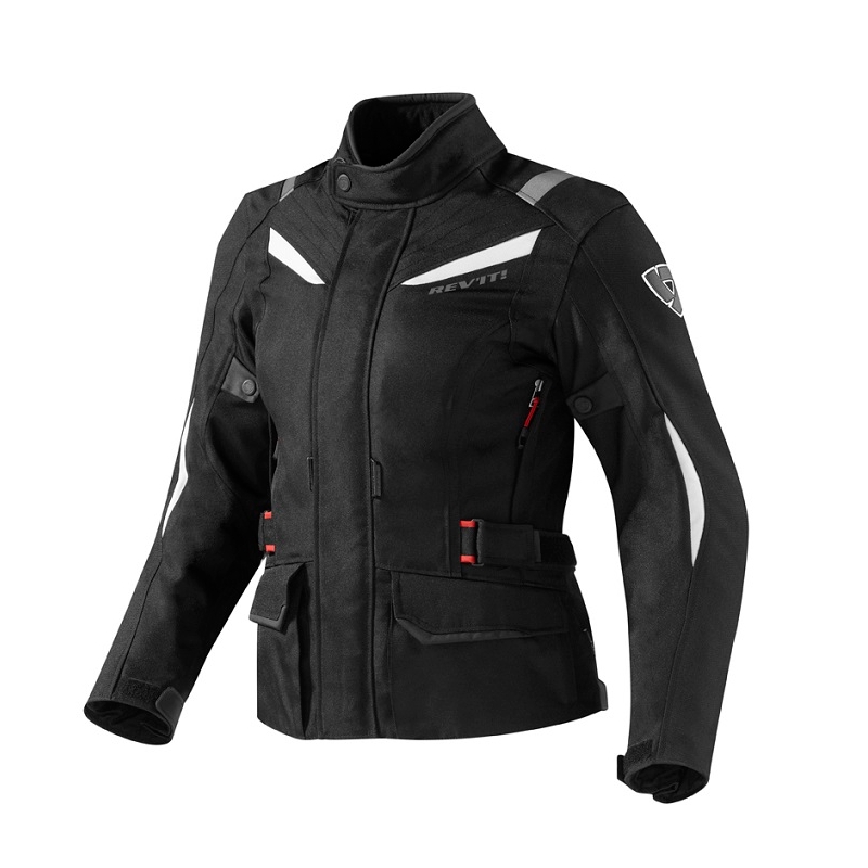 Revit Voltiac Damen Motorradjacke Schwarz/Weiß Ausverkauf