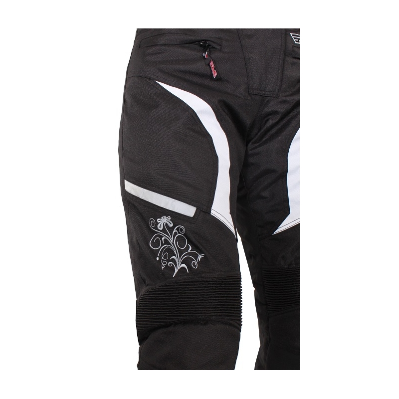 RSA Devil Women's White Moto Pants Ausverkauf