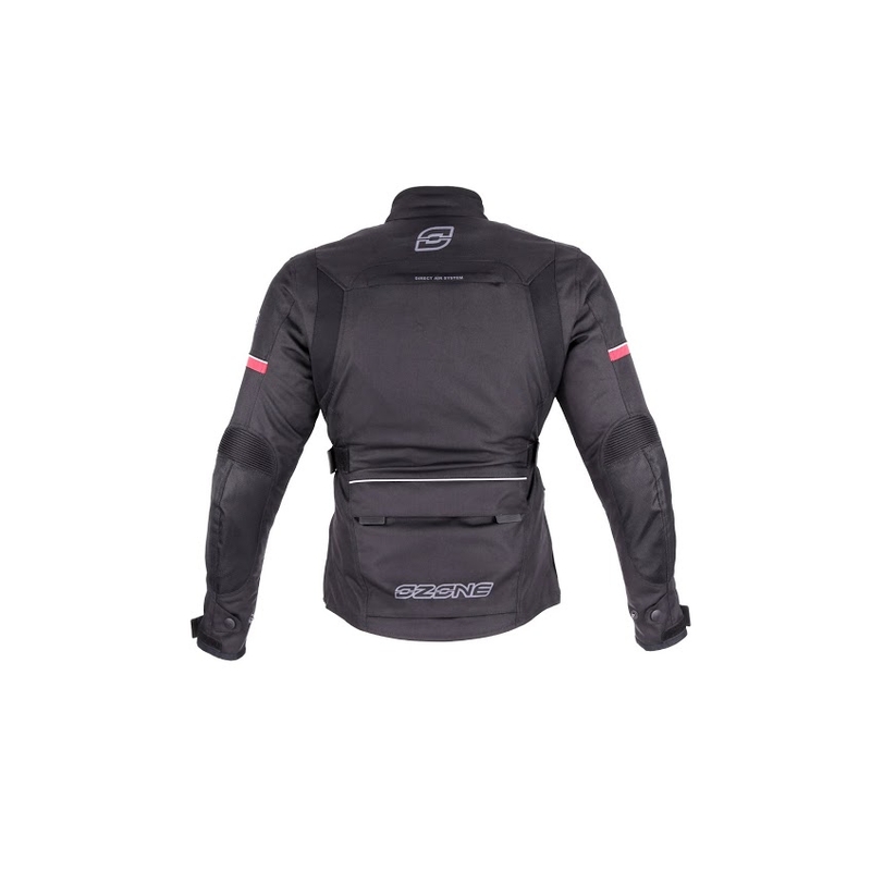 Damen Motorradjacke Ozone Madame Schwarz Ausverkauf