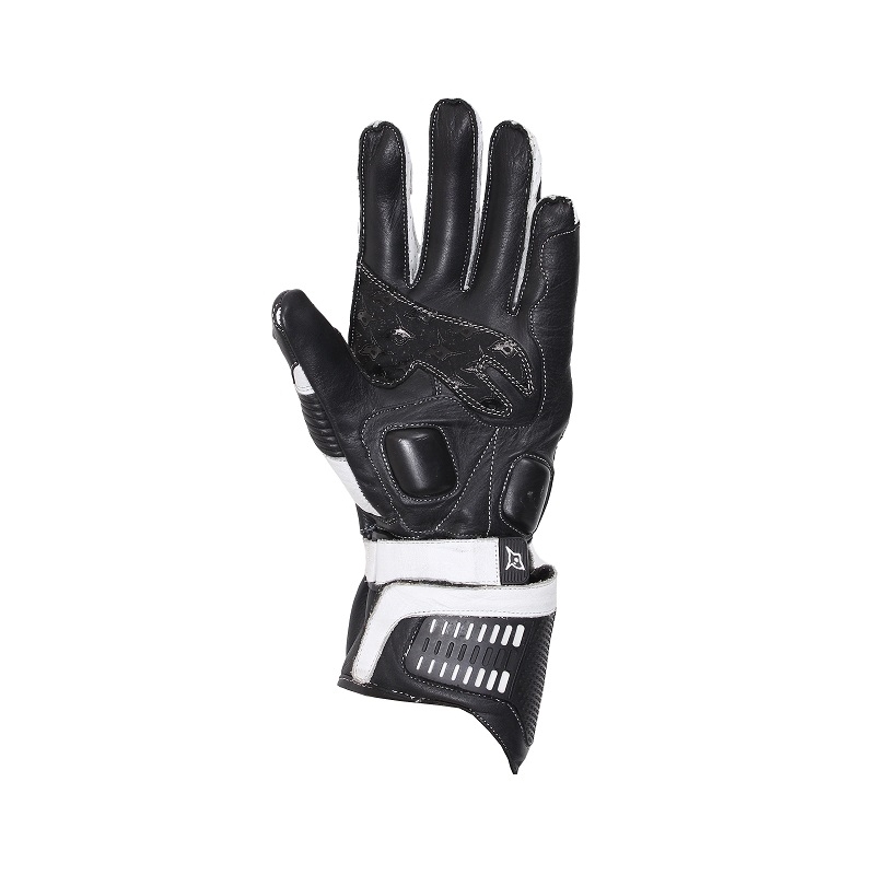 Rebelhorn Sprint Schwarz/Weiß Motorradhandschuhe