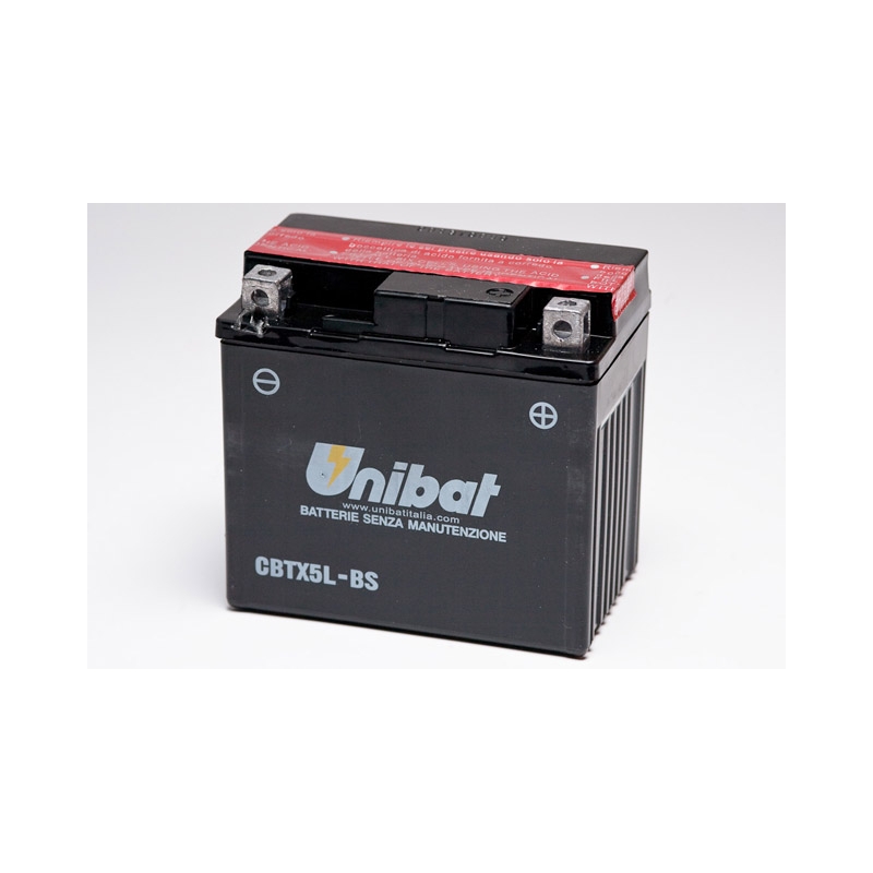 Wartungsfreie Batterie Unibat CBTX5L-BS, 12V 4Ah