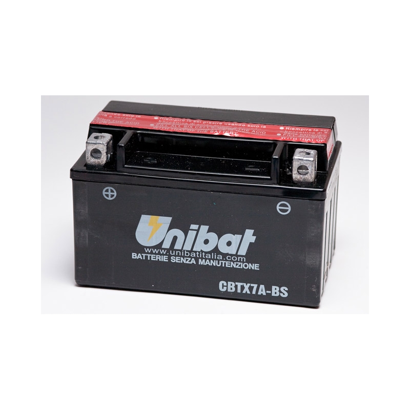 Wartungsfreie Batterie Unibat CBTX7A-BS, 12V 6Ah