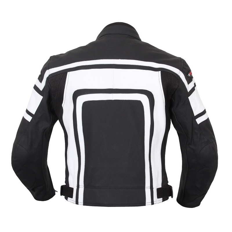Motorradjacke Tschul 840 schwarz und weiß Ausverkauf