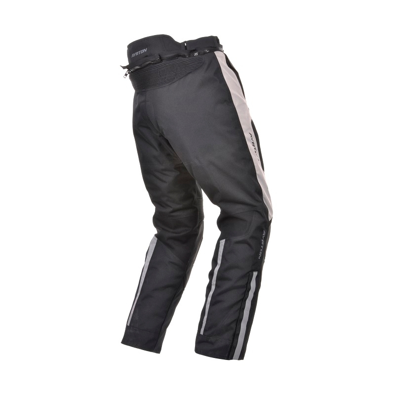 Ayrton Hunter schwarz und grau verkürzte Motorradhose Ausverkauf