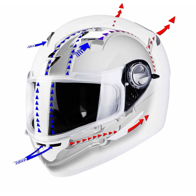 Scorpion EXO-500 Ewok schwarz und rosa integraler Motorradhelm Ausverkauf